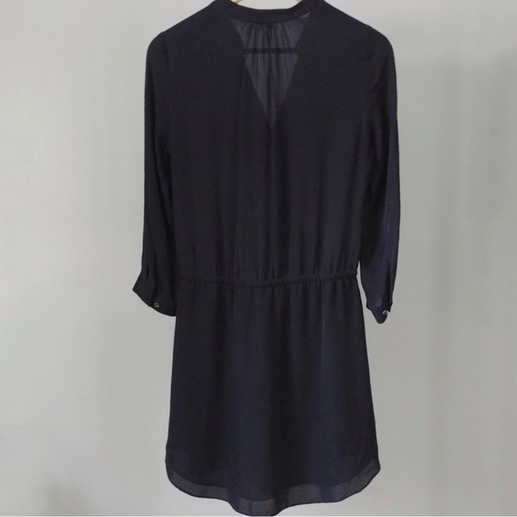 Aritzia Bennett 100% Silk Mini Button Dress Small - Picture 7 of 12